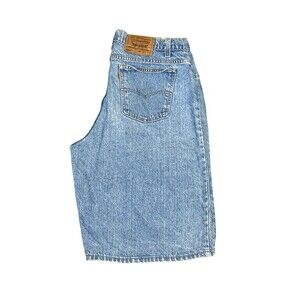 Vintage Orange Tab Levi's 550 Shorts Jorts size 36 Blue Skater‎ Grunge 90s